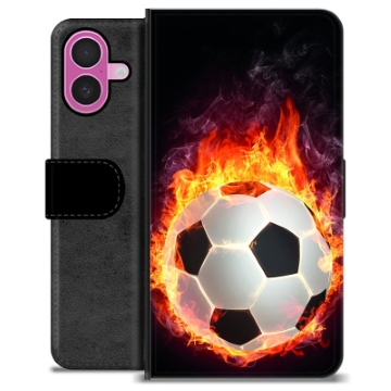 iPhone 16 Plus Premium Lompakkokotelo - Tulijalkapallo