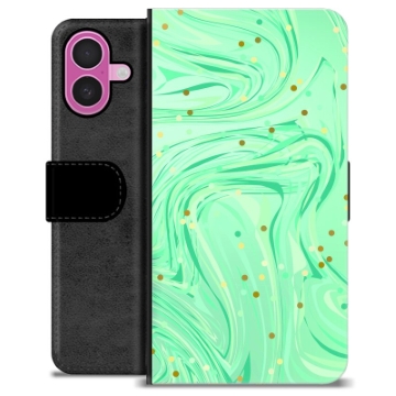 iPhone 16 Plus Premium Lompakkokotelo - Vihreä Minttu