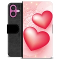 iPhone 16 Plus Premium Lompakkokotelo - Rakkaus
