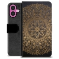 iPhone 16 Plus Premium Lompakkokotelo - Mandala