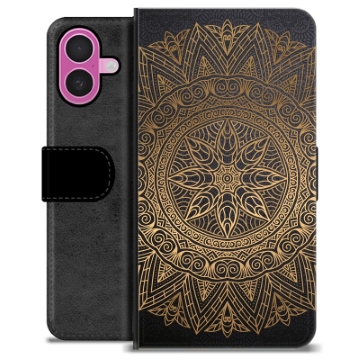 iPhone 16 Plus Premium Lompakkokotelo - Mandala