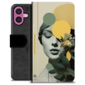 iPhone 16 Plus Premium Lompakkokotelo - Vintage-tunnelma
