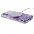 iPhone 16 Plus Sparkle Glow MagSafe kotelo - violetti