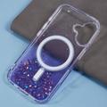 iPhone 16 Plus Sparkle Glow MagSafe kotelo - violetti