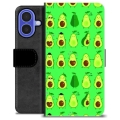 iPhone 16 Premium Lompakkokotelo - Avokado-kuvio