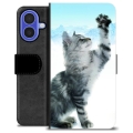 iPhone 16 Premium Lompakkokotelo - Kissa