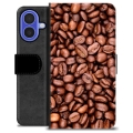 iPhone 16 Premium Lompakkokotelo - Kahvipavut