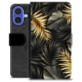 iPhone 16 Premium Lompakkokotelo - Kultaiset Lehdet