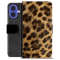 iPhone 16 Premium Lompakkokotelo - Leopardi