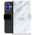 iPhone 16 Premium Lompakkokotelo - Marmori