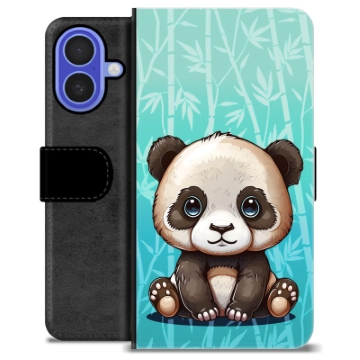 iPhone 16 Premium Lompakkokotelo - Panda