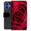 iPhone 16 Premium Lompakkokotelo - Ruusu