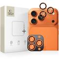 iPhone 16 Pro/16 Pro Max/17 Pro/17 Pro Max Tech-Protect Cam Ring Fit+ kameran objektiivi - oranssi