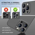 iPhone 16 Pro/16 Pro Max Hat Prince Full Cover Kameralinssin Panssarilasi Suojus - Ruskea