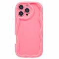 iPhone 16 Pro Candy Color Wavy TPU-kotelo - Kuuma Pinkki