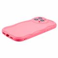 iPhone 16 Pro Candy Color Wavy TPU-kotelo - Kuuma Pinkki