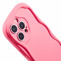 iPhone 16 Pro Candy Color Wavy TPU-kotelo - Kuuma Pinkki