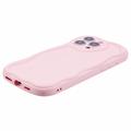 iPhone 16 Pro Candy Color Wavy TPU-kotelo - vaaleanpunainen