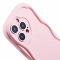iPhone 16 Pro Candy Color Wavy TPU-kotelo - vaaleanpunainen
