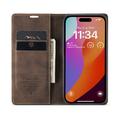 iPhone 16 Pro Caseme 013 Sarja Lompakkokotelo - Kahvi