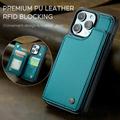 iPhone 16 Pro Caseme C22 Kotelo RFID-korttilompakko - vihreä