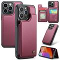 iPhone 16 Pro Caseme C22 Kotelo RFID-korttilompakko - punainen