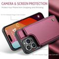 iPhone 16 Pro Caseme C22 Kotelo RFID-korttilompakko - punainen