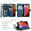iPhone 16 Pro Caseme C30 Monitoiminen Lompakkokotelo - Sininen