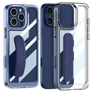 iPhone 16 Pro Kirkas kotelo silikoni käsihihna - sininen