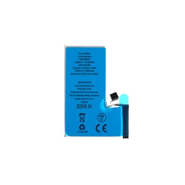 iPhone 16 Pro Yhteensopiva Akku - 3582mAh