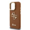 iPhone 16 Pro Guess Grained 4G Logo Kameran runkokotelo - ruskea