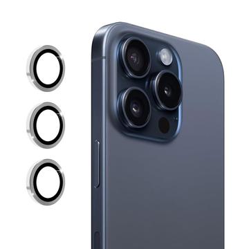 iPhone 16 Pro/16 Pro Max Hat Prince Kameralinssin Panssarilasi Suojus - Hopea