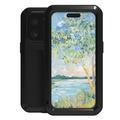 iPhone 16 Pro Love Mei Powerful Hybridikotelo - Musta