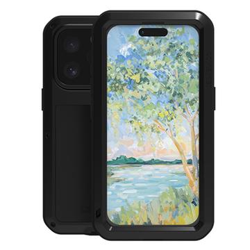 iPhone 16 Pro Love Mei Powerful Hybridikotelo - Musta