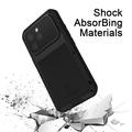 iPhone 16 Pro Love Mei Powerful Hybridikotelo - Musta