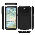 iPhone 16 Pro Love Mei Powerful Hybridikotelo - Musta