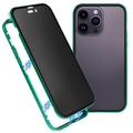 iPhone 16 Pro Magneettikotelo Panssarilasi - Yksityisyyssuoja - Vihreä