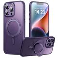 iPhone 16 Pro Magneettinen Jalustan Hybridikotelo - Violetti