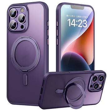 iPhone 16 Pro Magneettinen Jalustan Hybridikotelo - Violetti