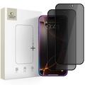 iPhone 16 Pro Max/17 Pro Max Tech-Protect Glass Spy+ yksityisyyden Panssarilasi - 2 kpl. - Musta