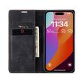 iPhone 16 Pro Max Caseme 013 Sarja Lompakkokotelo - Musta