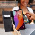 iPhone 16 Pro Max Caseme 013 Sarja Lompakkokotelo - Musta