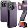 iPhone 16 Pro Max Caseme C22 Kotelo RFID-korttilompakko - Violetti