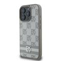 iPhone 16 Pro Max DKNY Ruudullinen kuvio ja raita kotelo - Beige