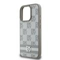 iPhone 16 Pro Max DKNY Ruudullinen kuvio ja raita kotelo - Beige