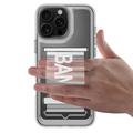 iPhone 16 Pro Max GKK Hihnakotelo - vaaleanpunainen / läpinäkyvä