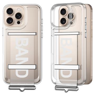 iPhone 16 Pro Max GKK Hihnakotelo - Hopea / läpinäkyvä