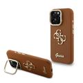 iPhone 16 Pro Max Guess Grained 4G Logo Kameran runkokotelo - ruskea