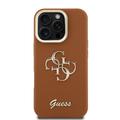 iPhone 16 Pro Max Guess Grained 4G Logo Kameran runkokotelo - ruskea