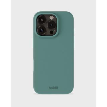 iPhone 16 Pro Max Holdit Silikonikotelo - Sammaleen vihreä
